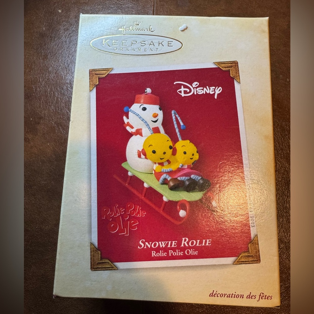 NWT Hallmark Keepsake Disney Snowie Rolie Polie Olie Holiday Ornament